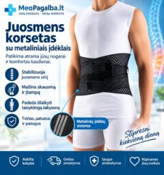 Korsetas su metaliniais įdėklais