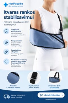 Įtvaras rankos stabilizavimui
